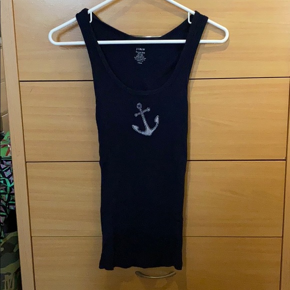 XS J. Crew Anchor Tank in Navy - Picture 1 of 3